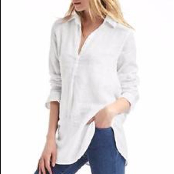 GAP | Tops | Gap White Linen Tunic 